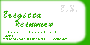 brigitta weinwurm business card